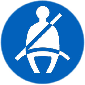 Seatbelt Icon - Wear Seat Belt Sign (360x360)