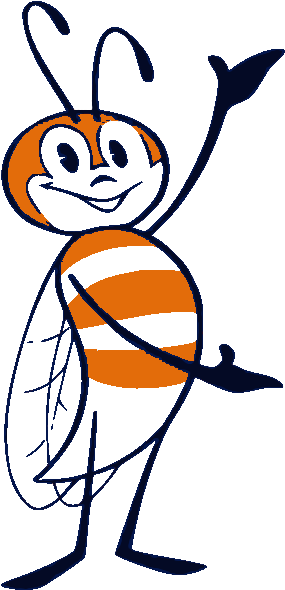 Wellbee The Public Health Mascot Presenting Fluoride - Social Advertisement On Polio Drop (333x637)