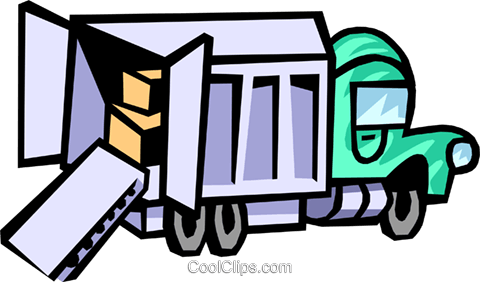 Delivery Truck Royalty Free Vector Clip Art Illustration - Delivery Truck Royalty Free Vector Clip Art Illustration (480x282)