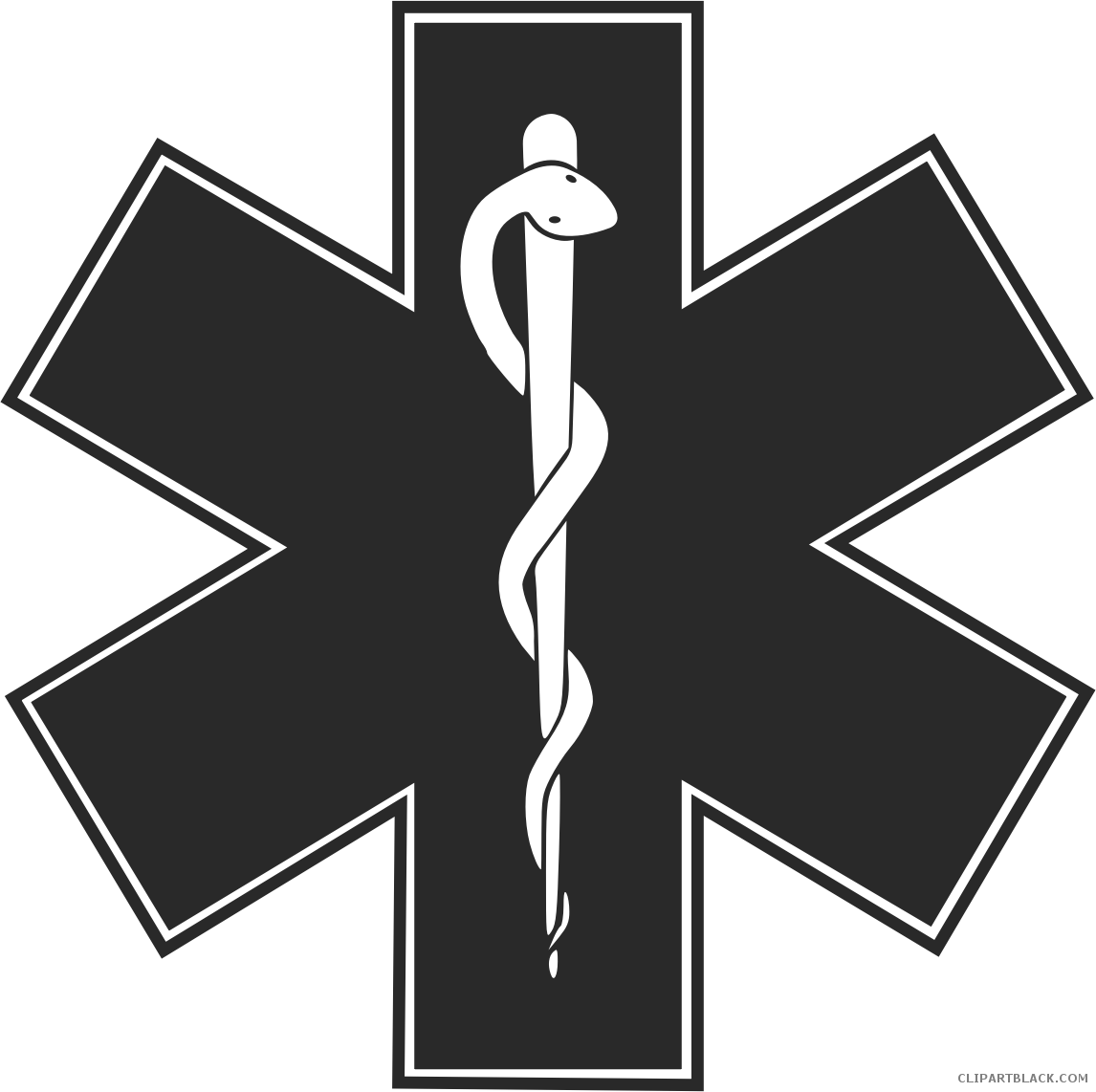 Ambulance Transportation Free Black White Clipart Images - Emergency Medical Services (1146x1142)