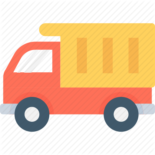 Cargo Truck Clipart Orange Truck - Delivery (512x512)