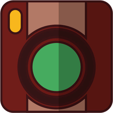 Video Handycam Isolated Icon - Circle (550x550)