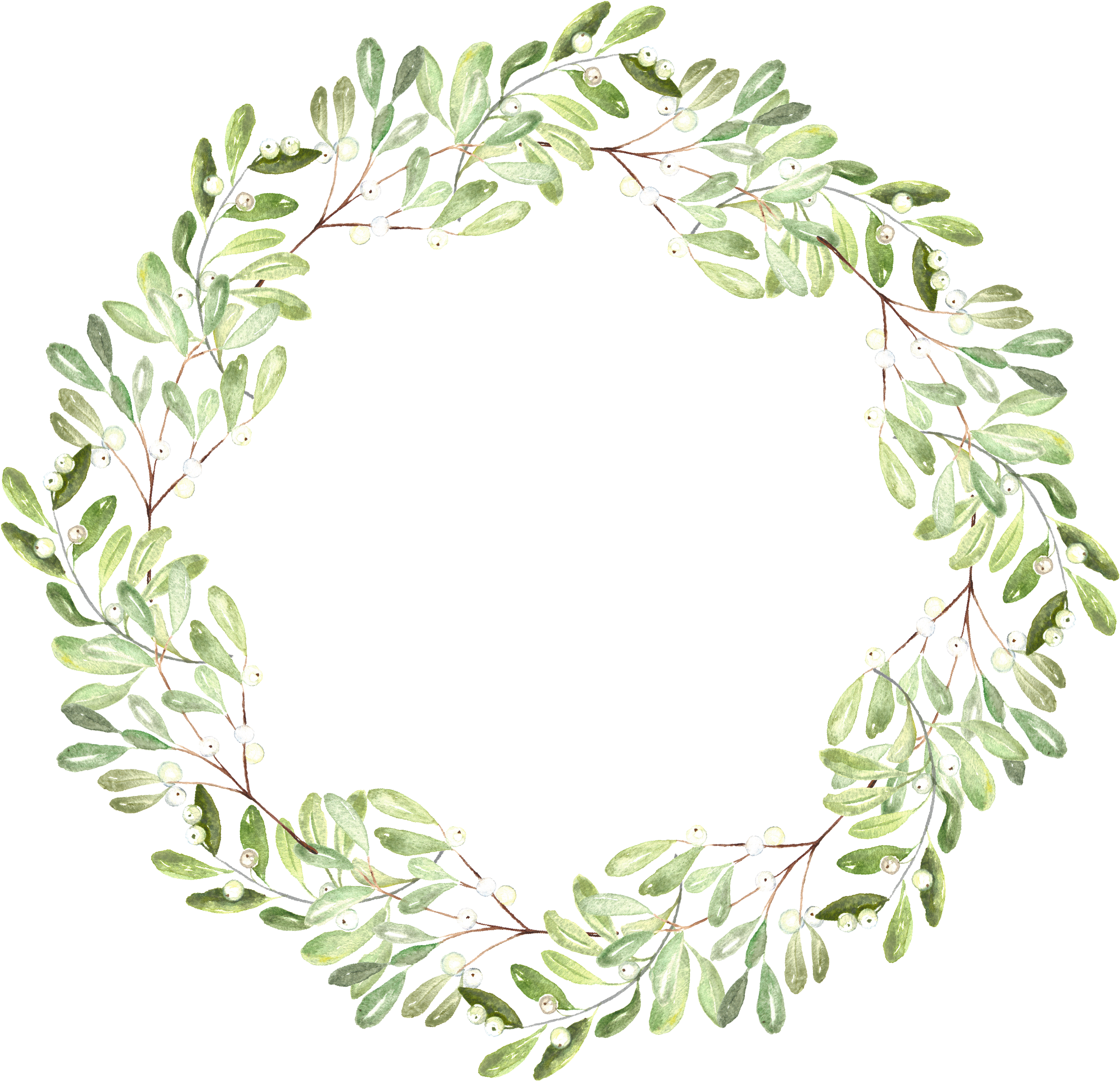 Pintura A La Acuarela Decoración De Navidad Clip Art - Clip Art (3353x3255)