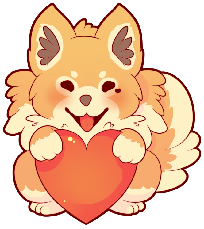 Chibi Pomeranian By Seviyummy - Digital Art (800x800)