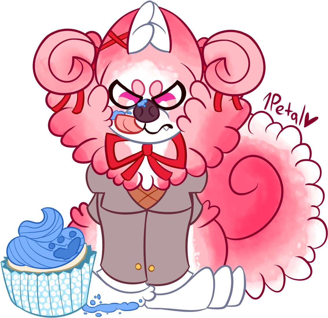 Oc Fanartnatsuki As A Pomeranian Doodle - Cartoon (1200x1150)