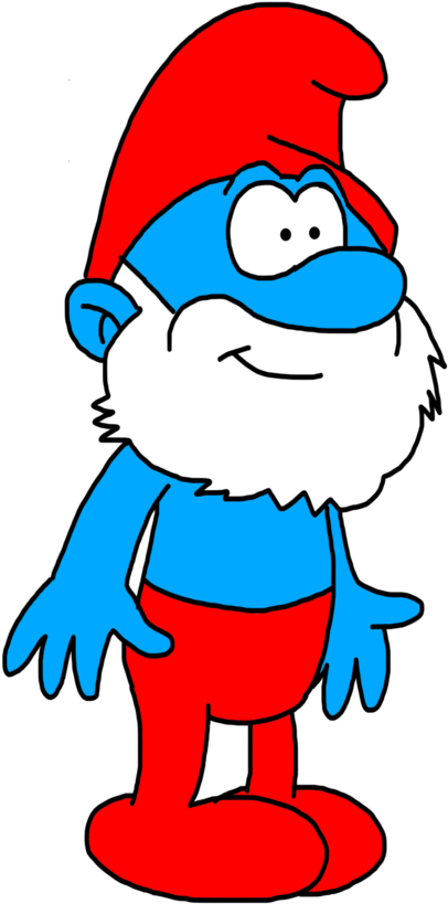 Papa Smurf - Papa Smurf Drawing Transparent Background (1600x1600)