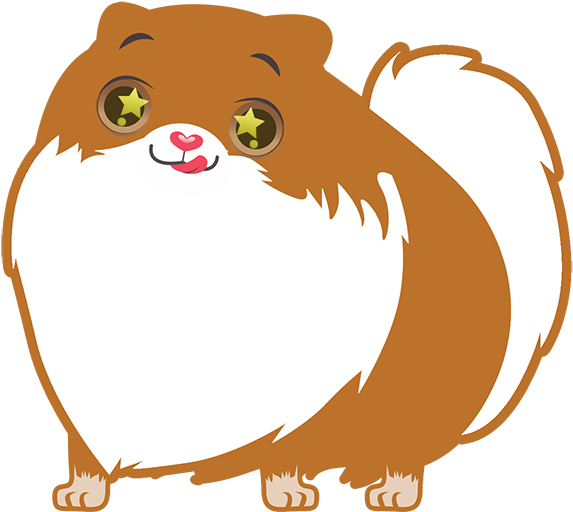 Pom Pom Pomeranian Stickers Messages Sticker-0 - Cartoon (618x618)