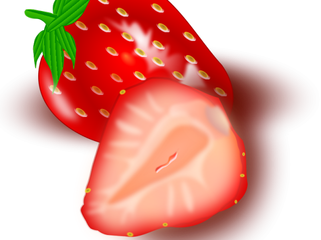 Mask Clipart Strawberry - Cut Strawberry Clipart (640x480)