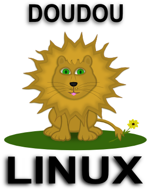 Geek Dou Dou Linux Logo Contest Doudoubrown Black White - Vector Graphics (333x431)