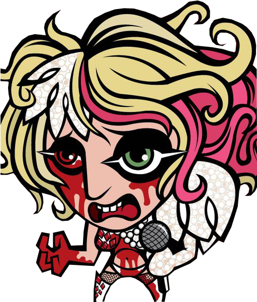 Ladygaga Cartoon Png Packs - Ladygaga Cartoon Png Packs (545x618)