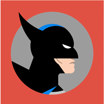Batman Mask Silhouette Download Batman Mask Silhouette - 75 Years Of Batman Gif (636x357)