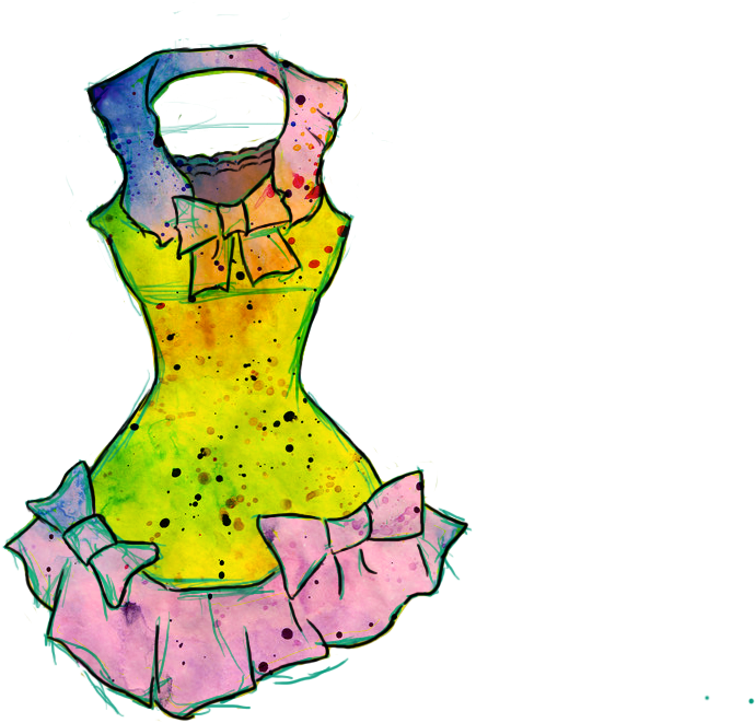 So These Are The Tops For My Jelly Fish Dresses I Tried - Sketch (1190x850)