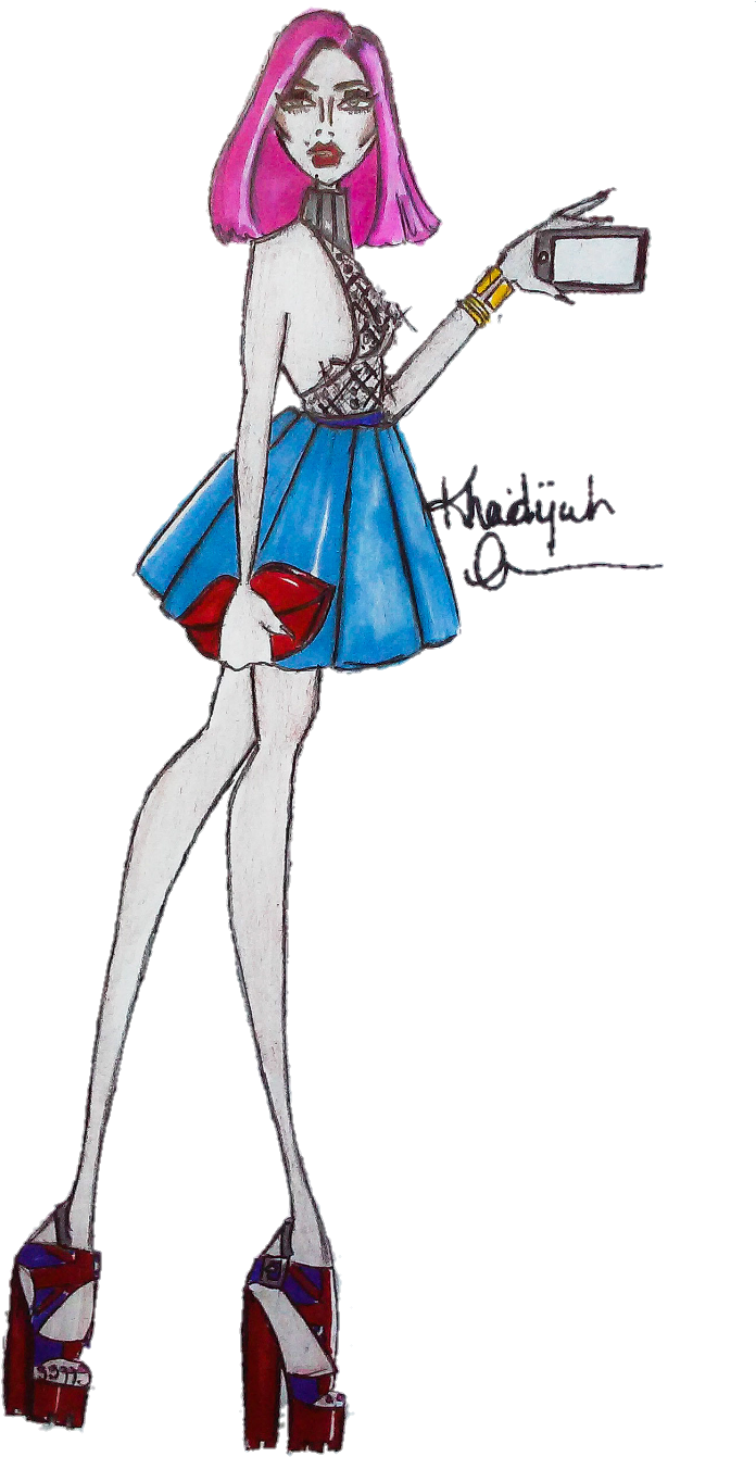 Hope You Love My Portrayal Of The Capital Fashion Week - Fashion Illustration (753x1372)