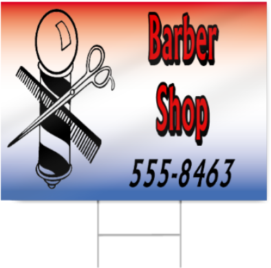 Barber Shop Sign - Graphic Design (450x450)