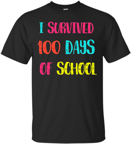 I Survived A 100 Days Of School Teacher T Shirt For - Teacher Shirts (480x480)