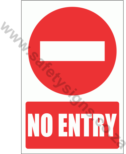 No Entry Explanatory Safety Sign - Sign (499x499)