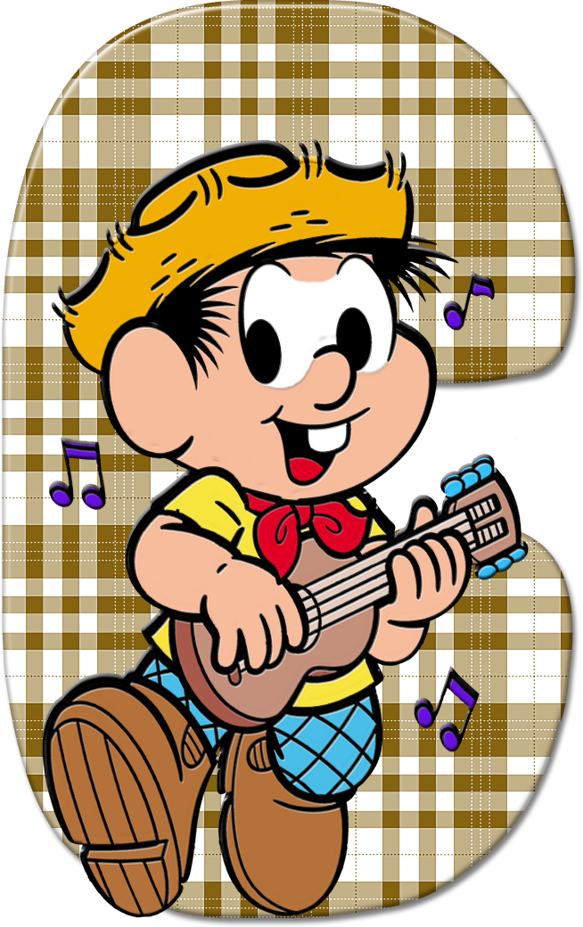 *✿**✿*c*✿**✿*de Alfabeto Decorativo - Turma Da Monica Festa Junina (654x1040)