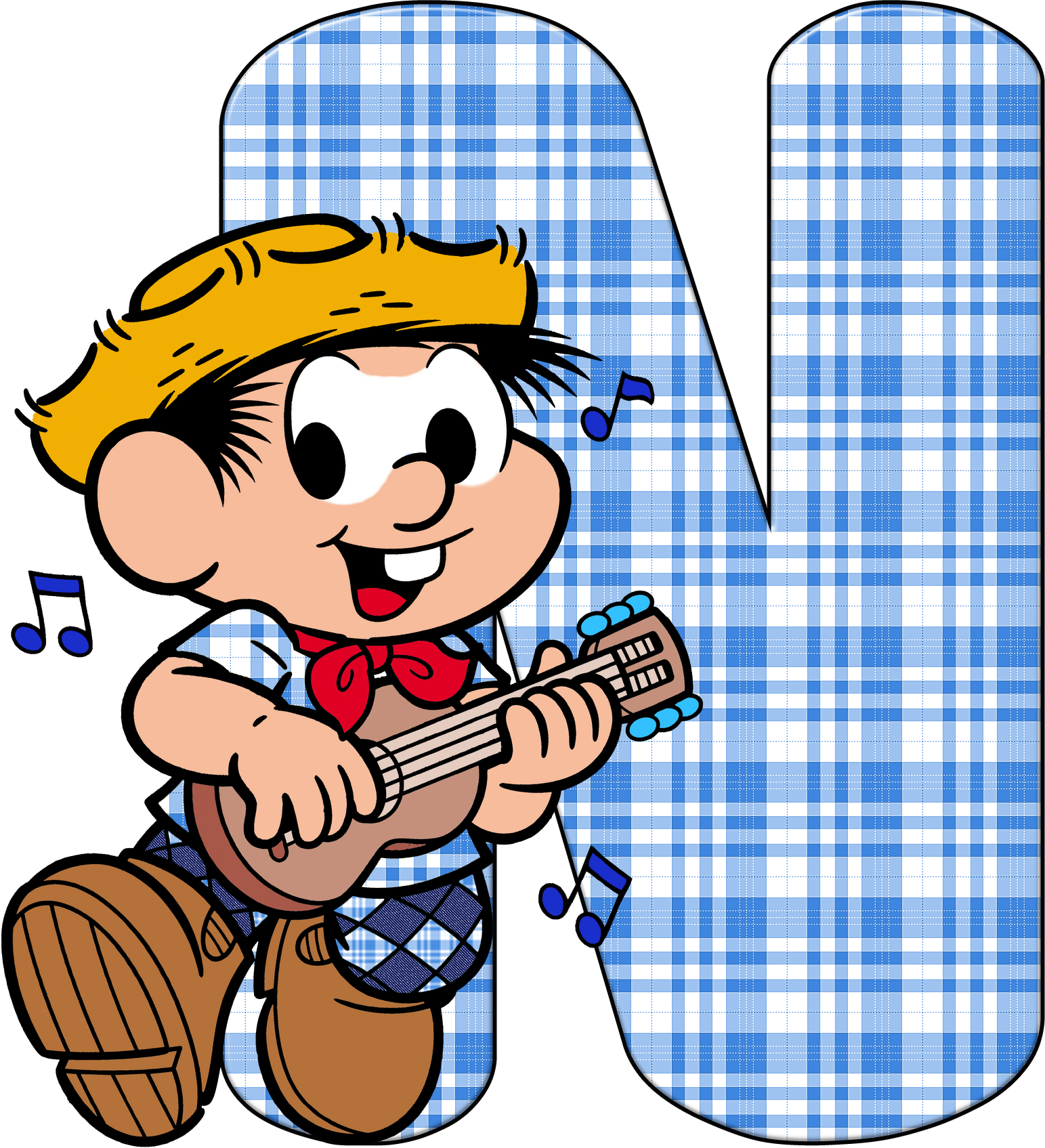 N - - ✿‿ - Atividades Juninasturma Da Mônicabentoletras - Turma Da Monica Festa Junina (1543x1695)