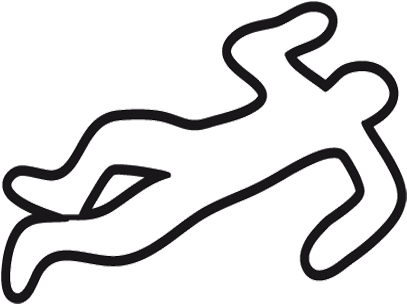 Forensics 20clipart - Crime Scene Body Outline (469x336)