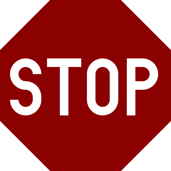Stop Sign With Transparent Background (600x600)