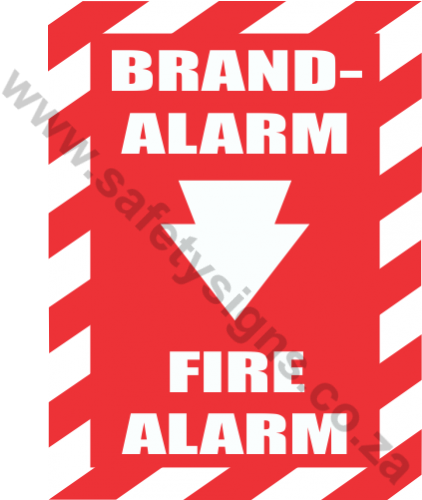 Fire Alarm Chevron Safety Sign - アフロ イラスト (499x499)