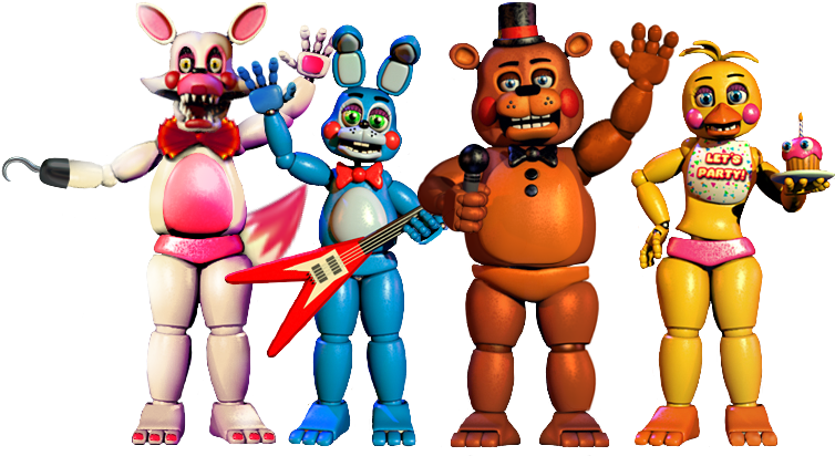 Toy Animatronics By Shadowtoychica - Five Nights At Freddy's Freddy Character Cutouts (4 (801x515)