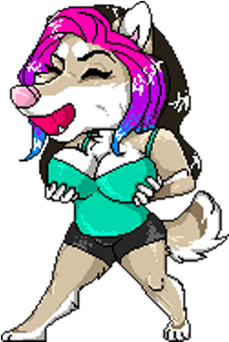 Pixel Boobs By Cherokee14 - Digital Art (370x431)