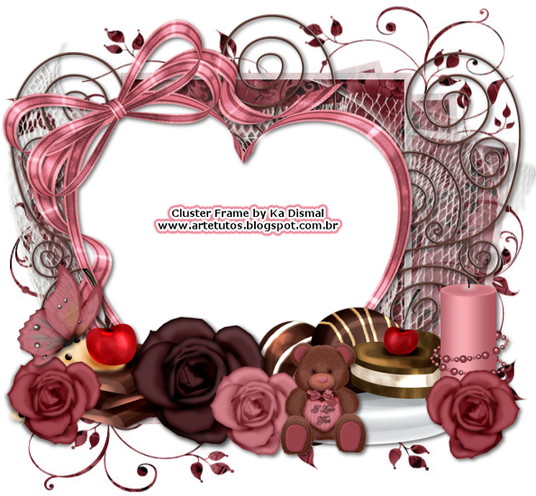 Clique Para Ver Em Tamanho Real Depois Salve - Love Borders And Frames Png (600x570)