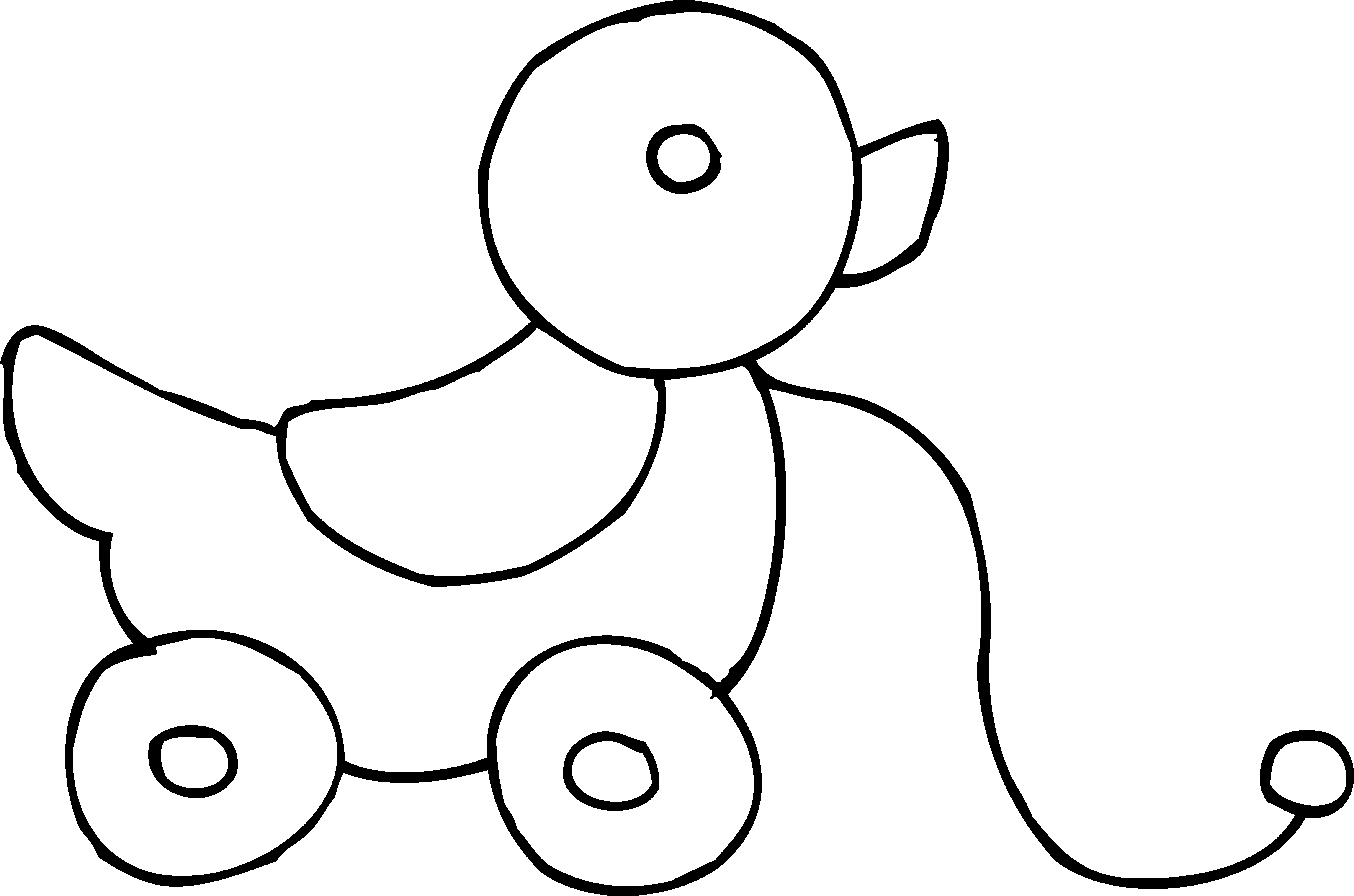 Print Out Christmas Toys Clipart Free Coloring Pagesfree - Pulling Duck Coloring Pages (5942x3931)