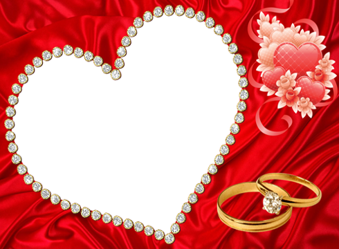 Valentines Day Heart Frame Png Pic - Photofunia 2014 New Frames Love (490x360)