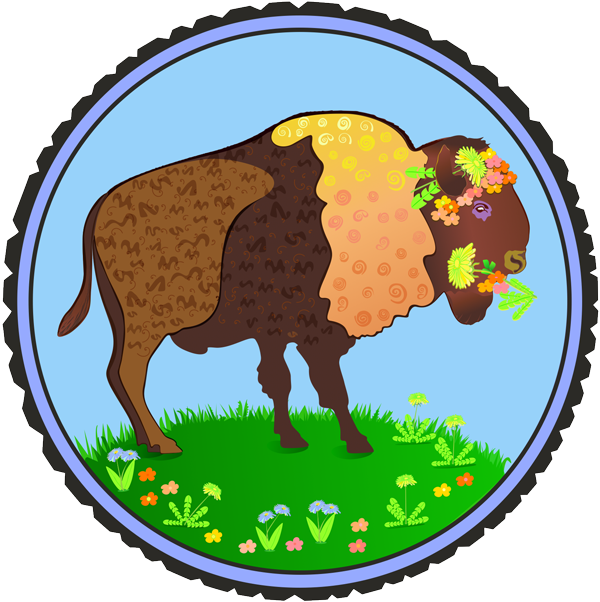 Buffalo With Spring Fever - Buffalo With Spring Fever (600x602)