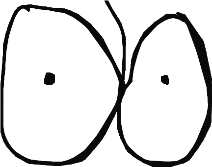 I Think They're Confusing Eyes With Breasts - Line Art (450x340)