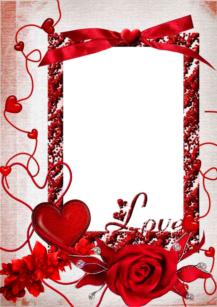 Love Frame Png Hd - Love Photo Frames Hd (707x1000)