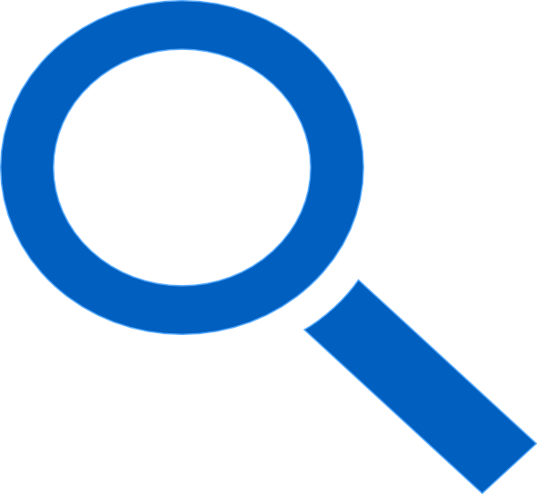 Magnifying Glass Vector Blue (600x553)