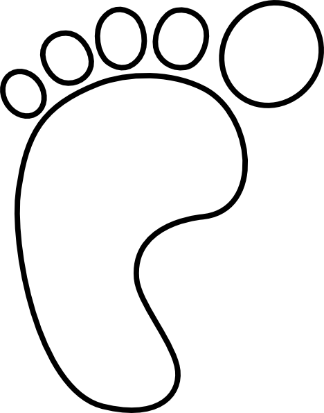 Logo - White Baby Feet Png (468x595)