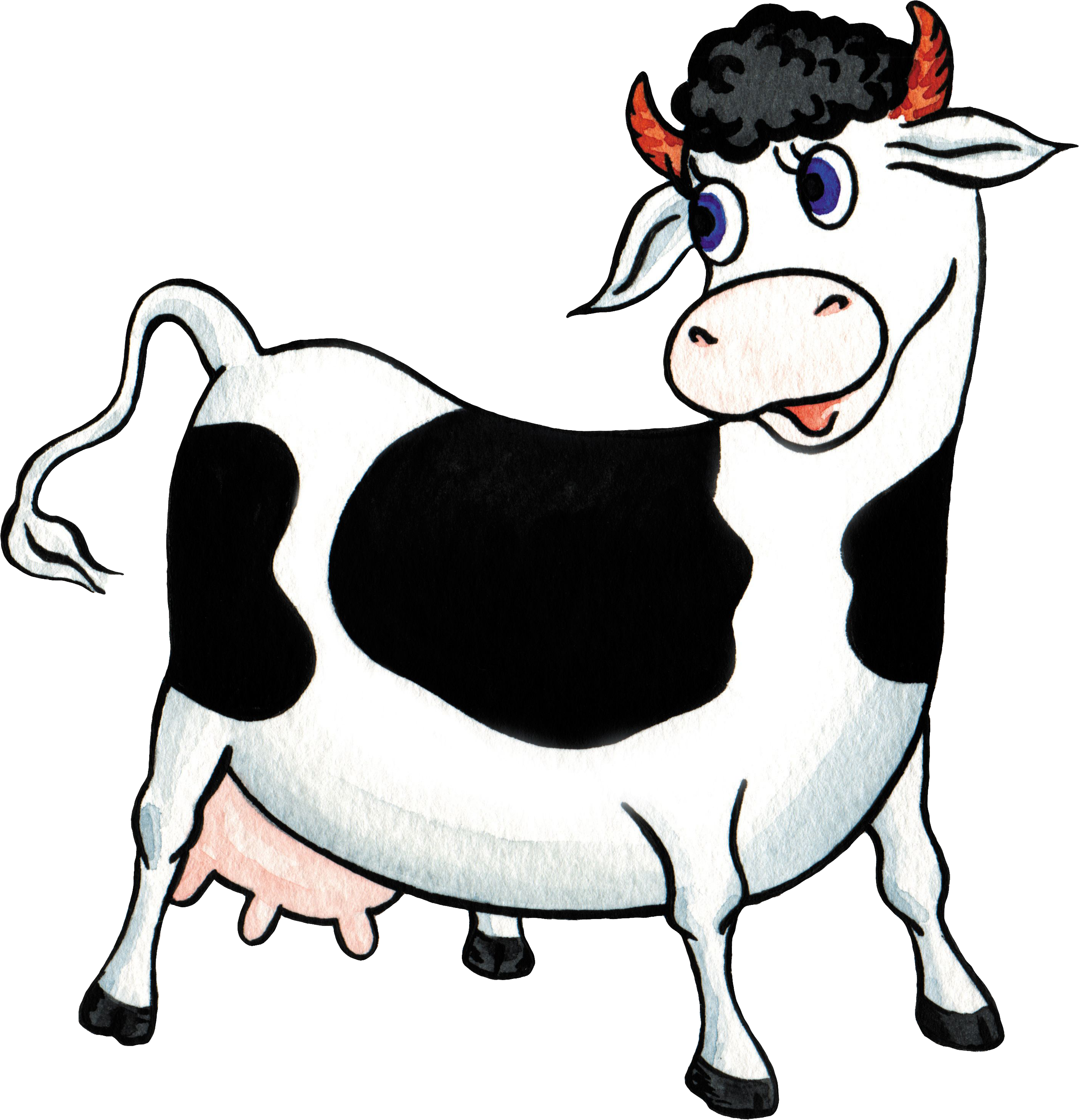 Картинка Boobs - Cow Cartoon Psd.