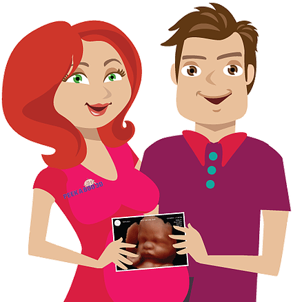 Fredericksburg Ultrasound Studio - Cartoon (424x449)