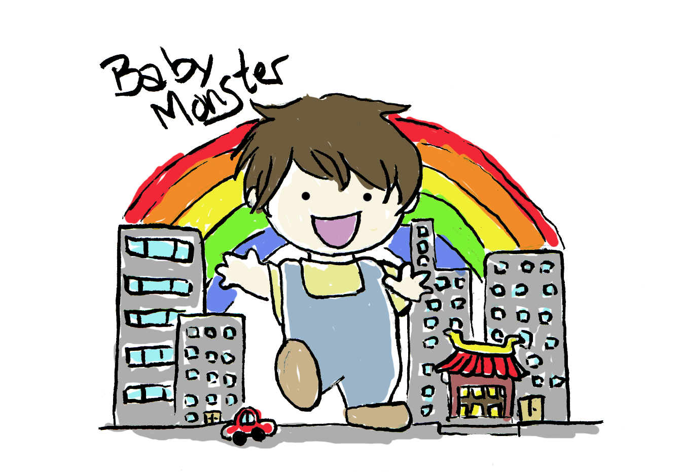 Baby Monster Translation - Cartoon (1377x1008)