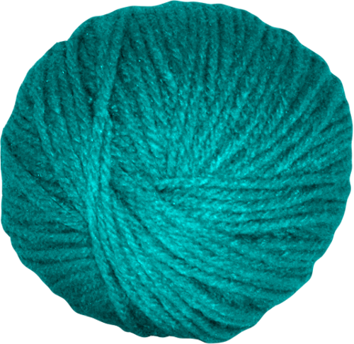 Teal Yarn By Clipartcotttage - Wool (500x486)