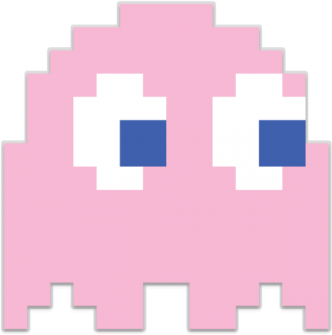 Free Clipart Of Jack - Pac Man Ghost Pink (600x600)