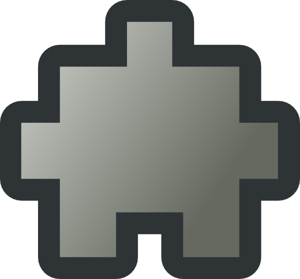 Free Vector Jean Victor Balin Icon Puzzle Grey Clip - Puzzle Icon (600x559)