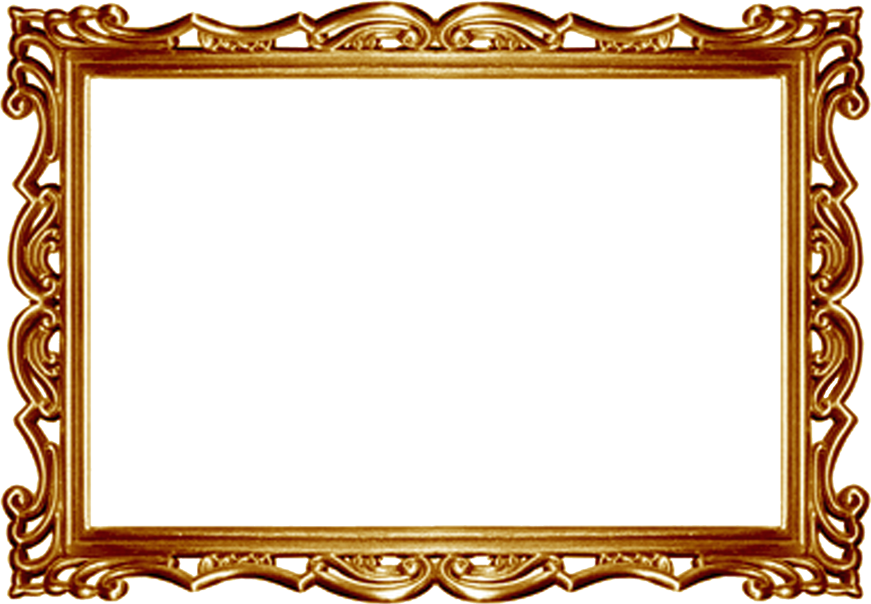 Gold Frame Border Clip Art Gold Frame Copy Gif Clip - Ivanhoe, A Romance [book] (3000x2091)