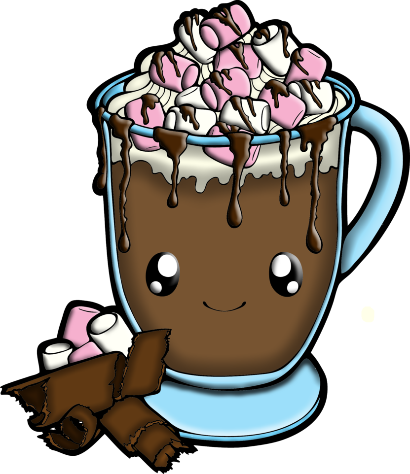 Hot Chocolate By Straysintraining - Digital Art - (831x962) Png Clipart Dow...