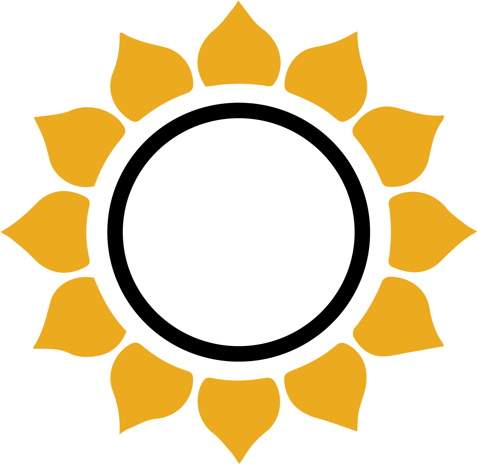 O Flower Seal - Clip Art (1536x1537)