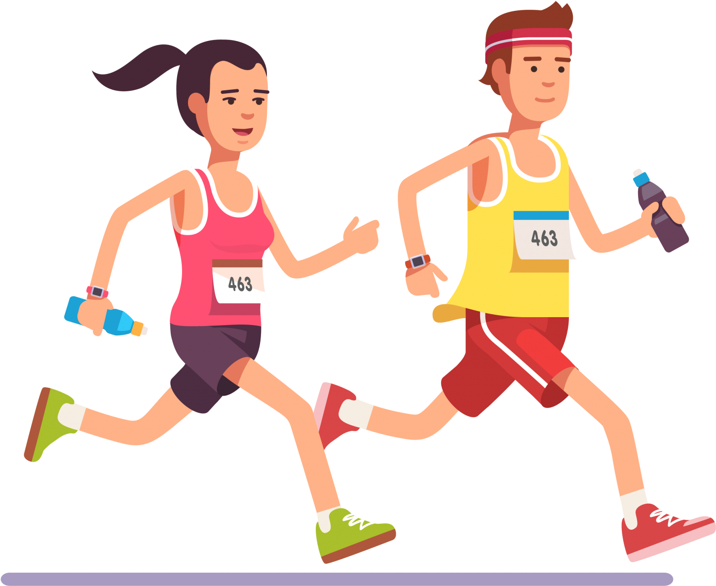 Animation Running Sport Download - Upcoming Marathon In Bangalore 2018 April (1680x1680)