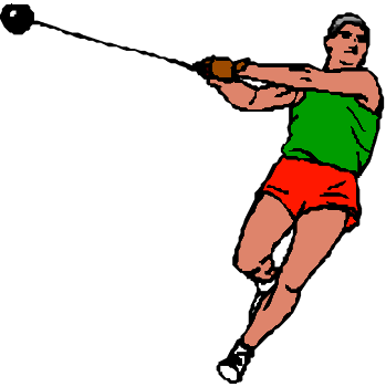 Sport Graphics Hammer Throw - Hammer Throw Clipart (349x350)