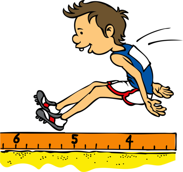 Sports Activities Clipart Sport Cover Page - Long Jump Clipart (600x563)