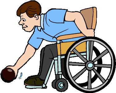 Sports Games Activities Wheelchair Bowls S Clipart - Wheelchair Animated Gif (500x300)