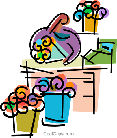Florists And Nurseries Royalty Free Vector Clip Art - Florists And Nurseries Royalty Free Vector Clip Art (405x480)
