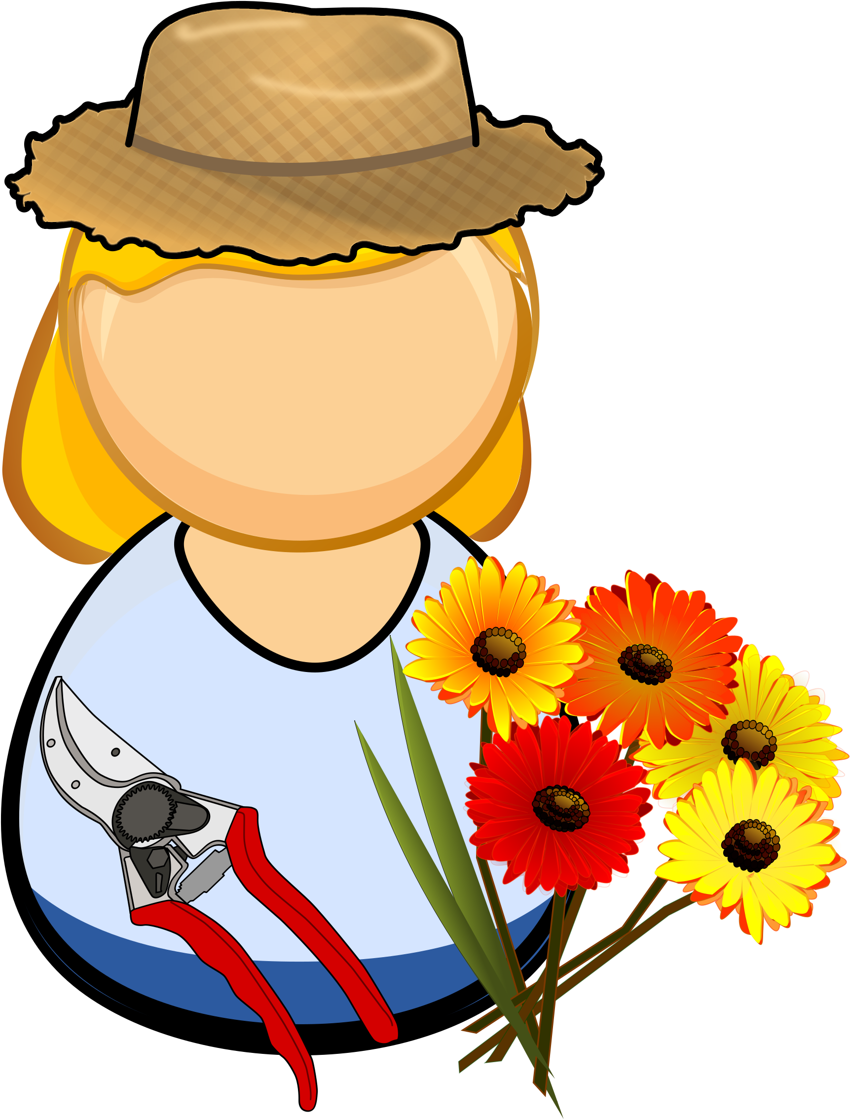 Florist Png - Fleuriste Dessin (1854x2400)